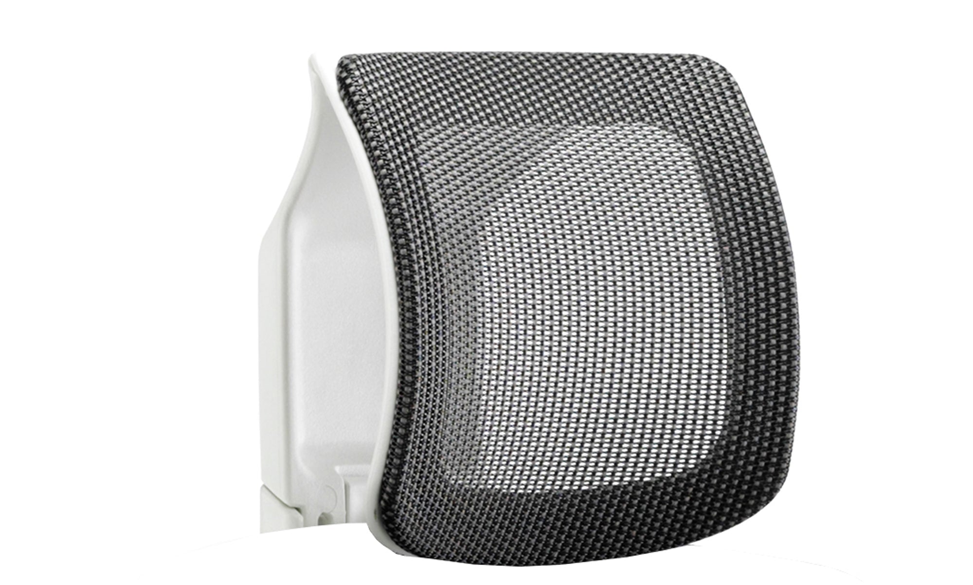 Zure White Shell Charcoal Mesh Headrest