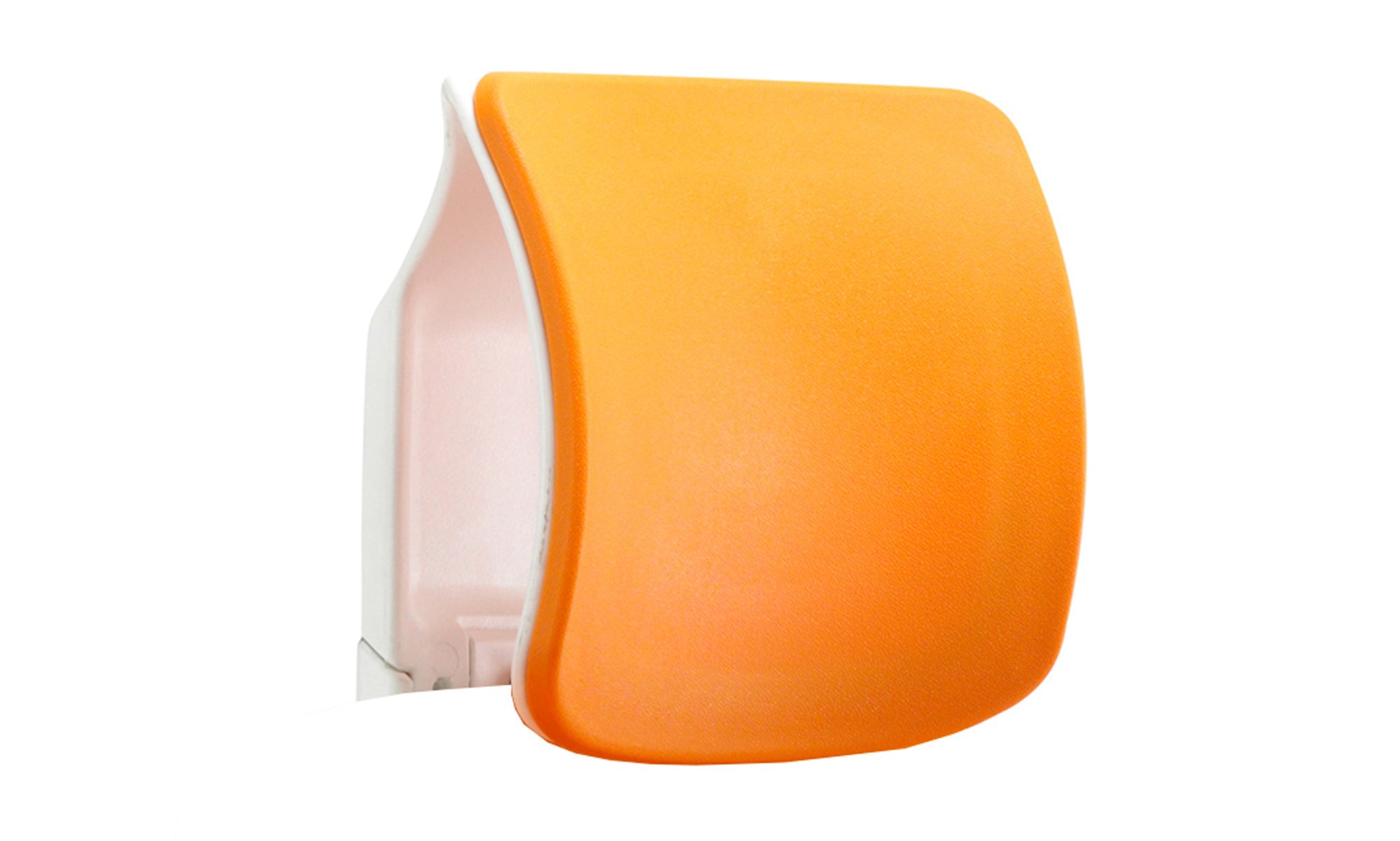 Zure White Shell Elastomer Orange Headrest