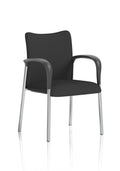 Academy Visitor With Arms Black Fabric Back Black Seat