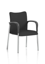 Academy Visitor With Arms Black Fabric Back Black Seat