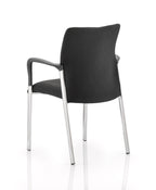 Academy Visitor With Arms Black Fabric Back Black Seat