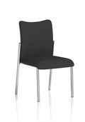 Academy Visitor Without Arms Black Fabric Back Black Seat