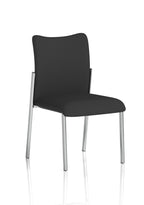 Academy Visitor Without Arms Black Fabric Back Black Seat