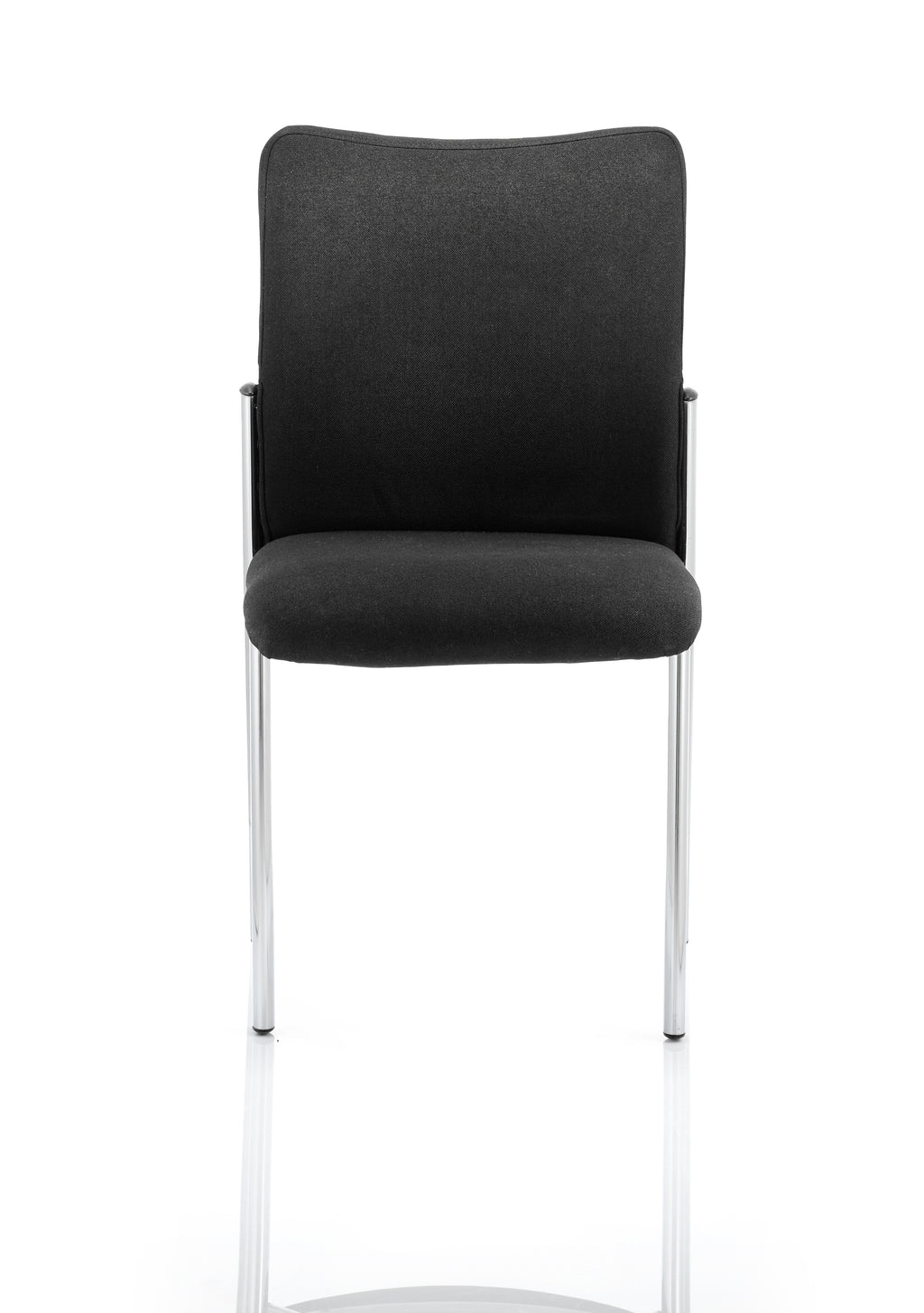 Academy Visitor Without Arms Black Fabric Back Black Seat