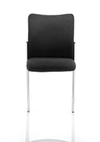 Academy Visitor Without Arms Black Fabric Back Black Seat