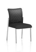 Academy Visitor Without Arms Nylon Back Black Seat