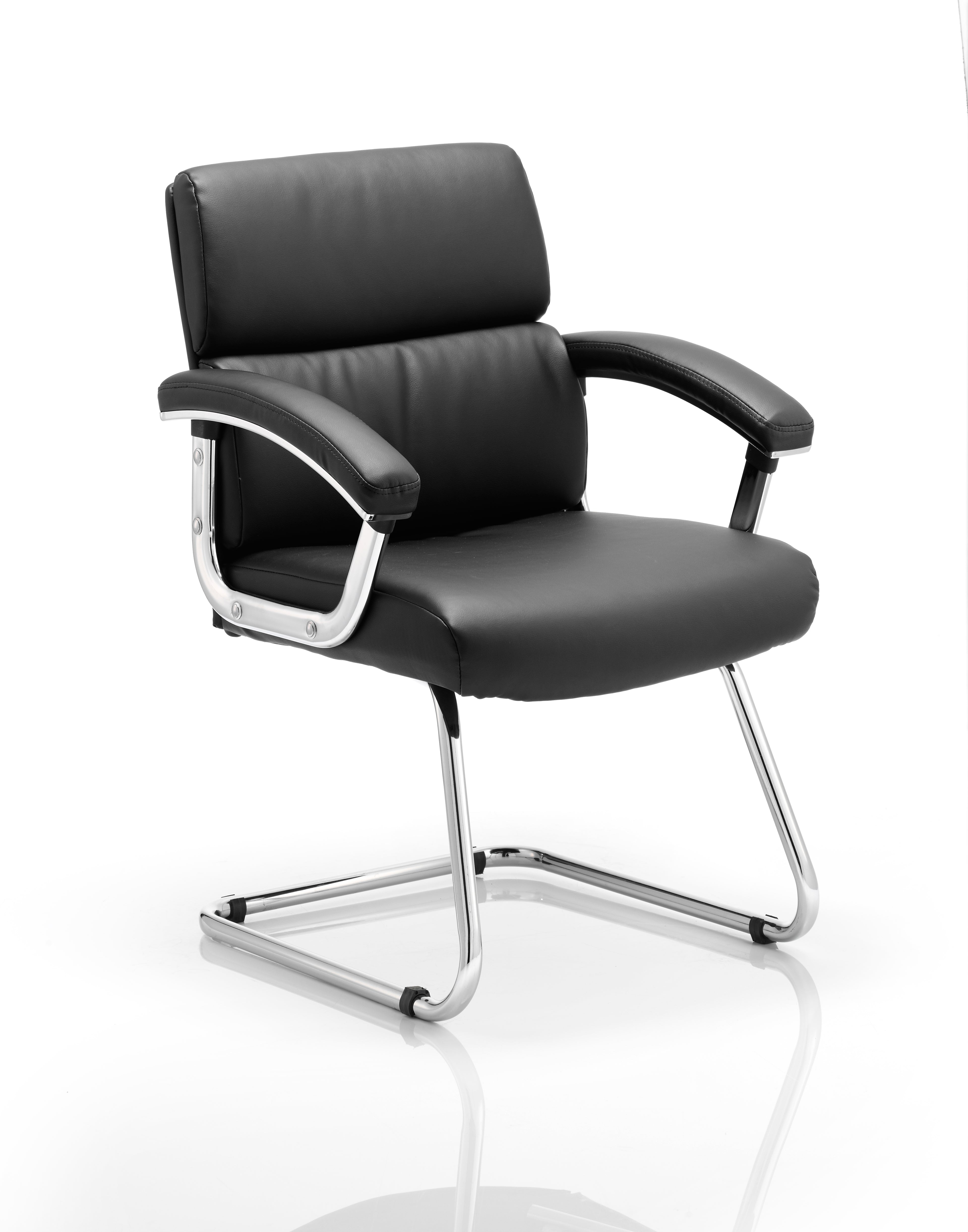 Desire Cantilever Chair With Arms Black