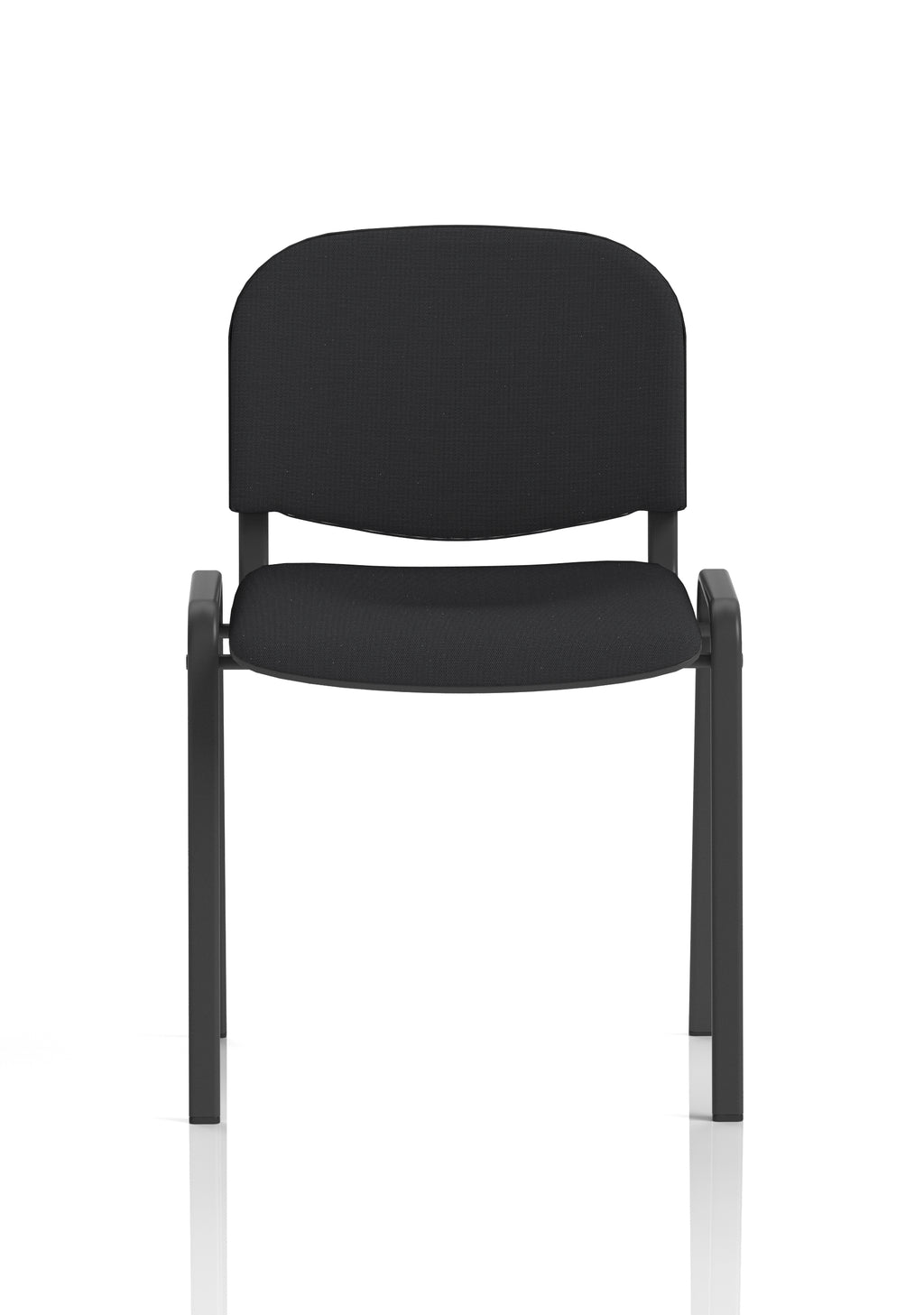 ISO Stacking Chair Black Fabric Black Frame (MOQ of 4 - Priced Individually)