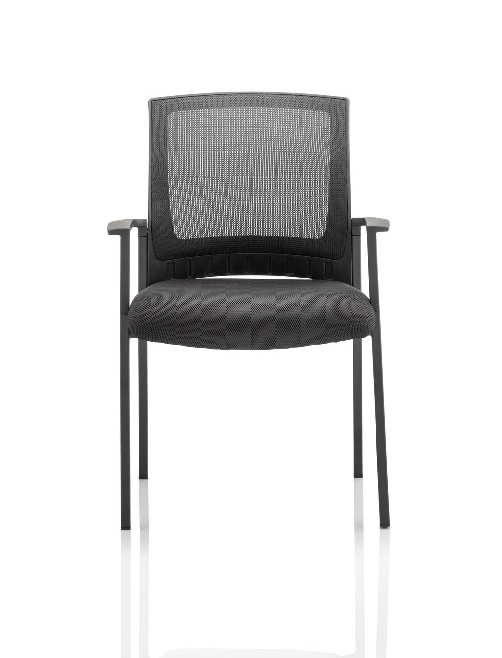 Metro Visitor Chair Mesh Back Black Fabric Seat