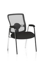 Portland Visitor (Straight Leg) Black Fabric Black Mesh Back With Arms