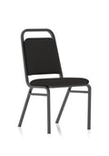 Banqueting Stacking Visitor Chair Black Frame Black Fabric (MOQ of 4 - Priced Individually)