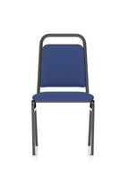 Banqueting Stacking Visitor Chair Black Frame Blue Fabric (MOQ of 4 - Priced Individually)