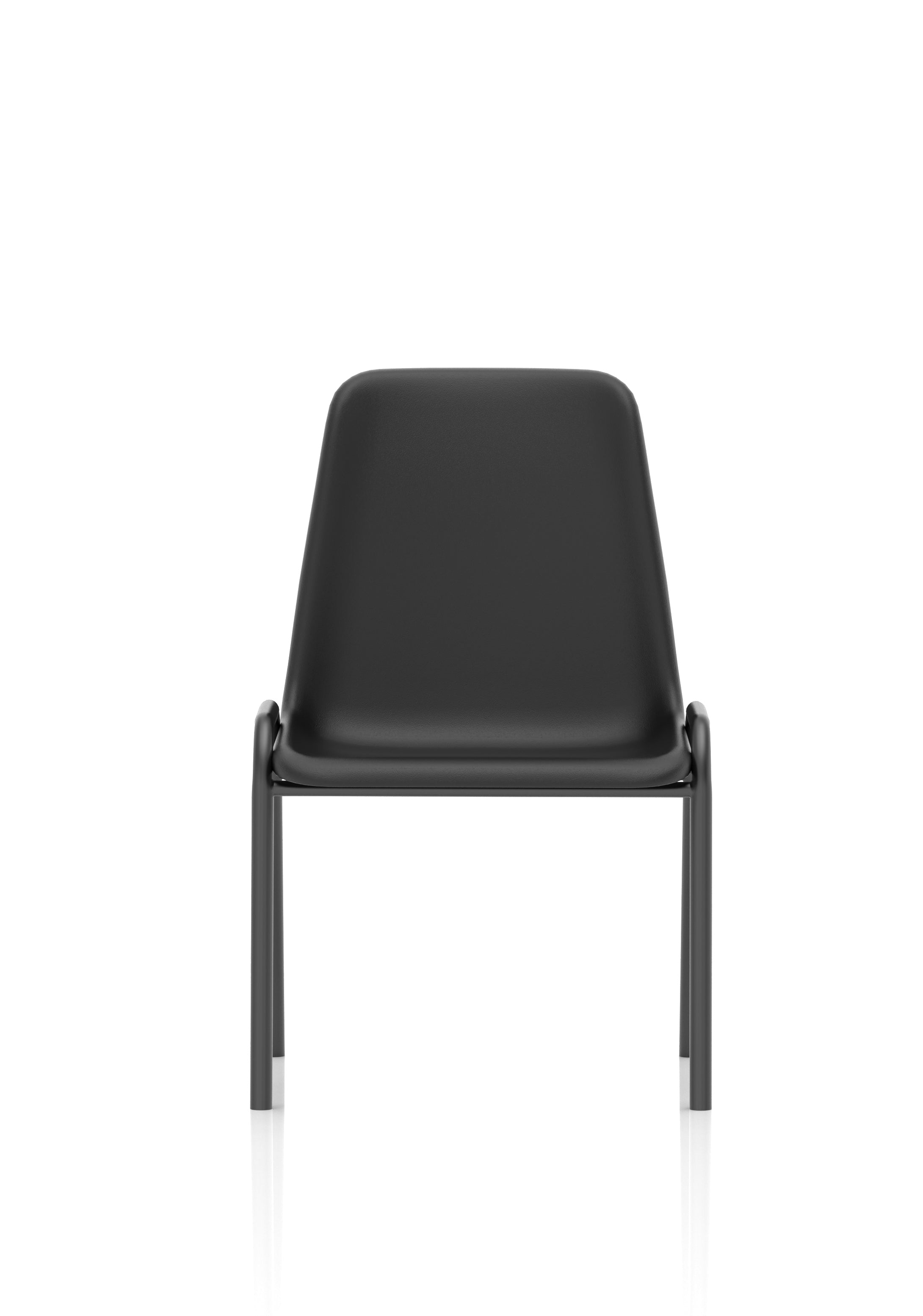 Polly Stacking Visitor Chair Black Polypropylene (MOQ of 4 - Priced Individually)