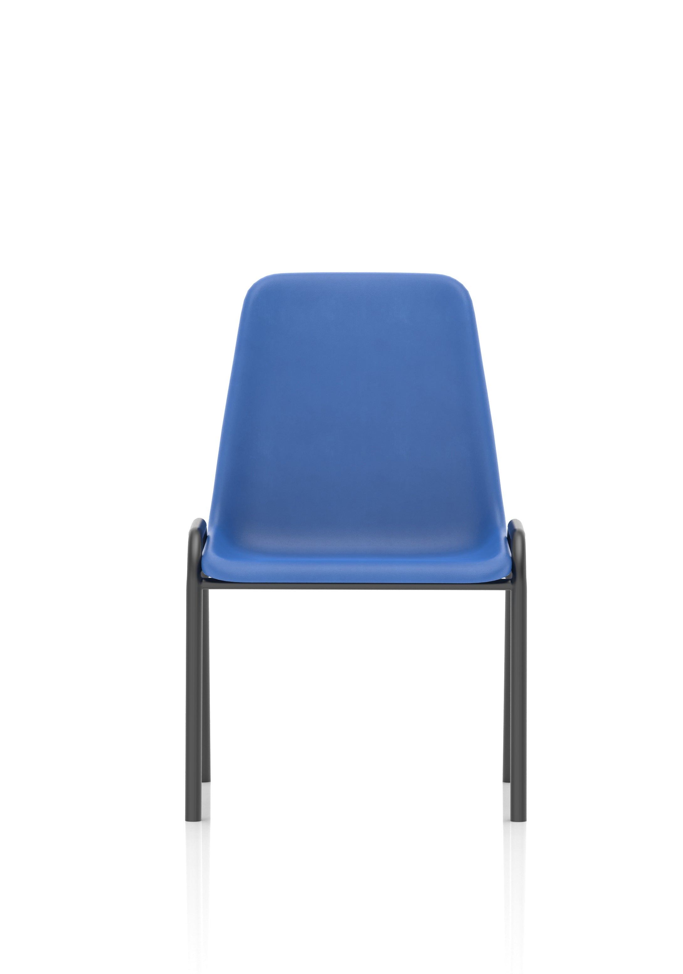 Polly Stacking Visitor Chair Blue Polypropylene (MOQ of 4 - Priced Individually)