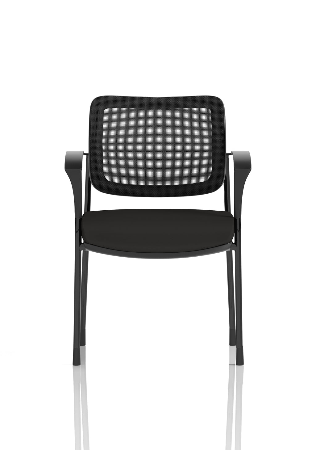 Brunswick Deluxe With Arms Black Frame Mesh Back Black Seat