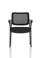 Brunswick Deluxe With Arms Black Frame Mesh Back Black Seat