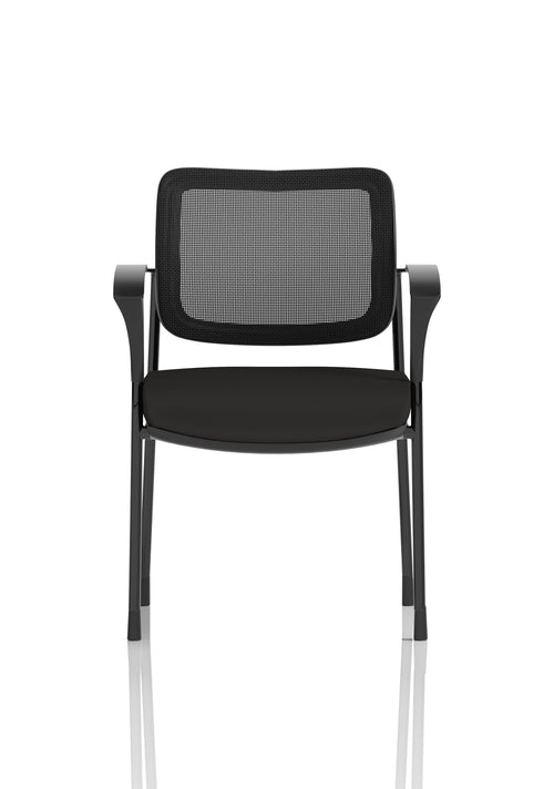 Brunswick Deluxe With Arms Black Frame Mesh Back Black Seat