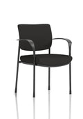 Brunswick Deluxe With Arms Black Frame Black Fabric Back Black Seat