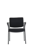 Brunswick Deluxe With Arms Black Frame Black Fabric Back Black Seat