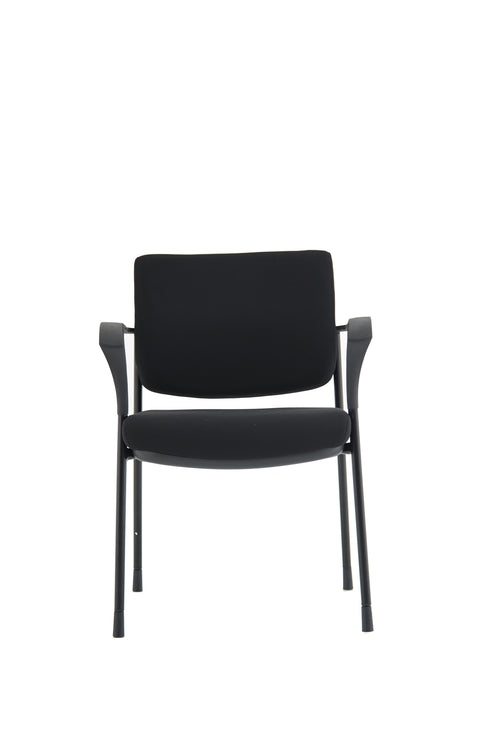 Brunswick Deluxe With Arms Black Frame Black Fabric Back Black Seat
