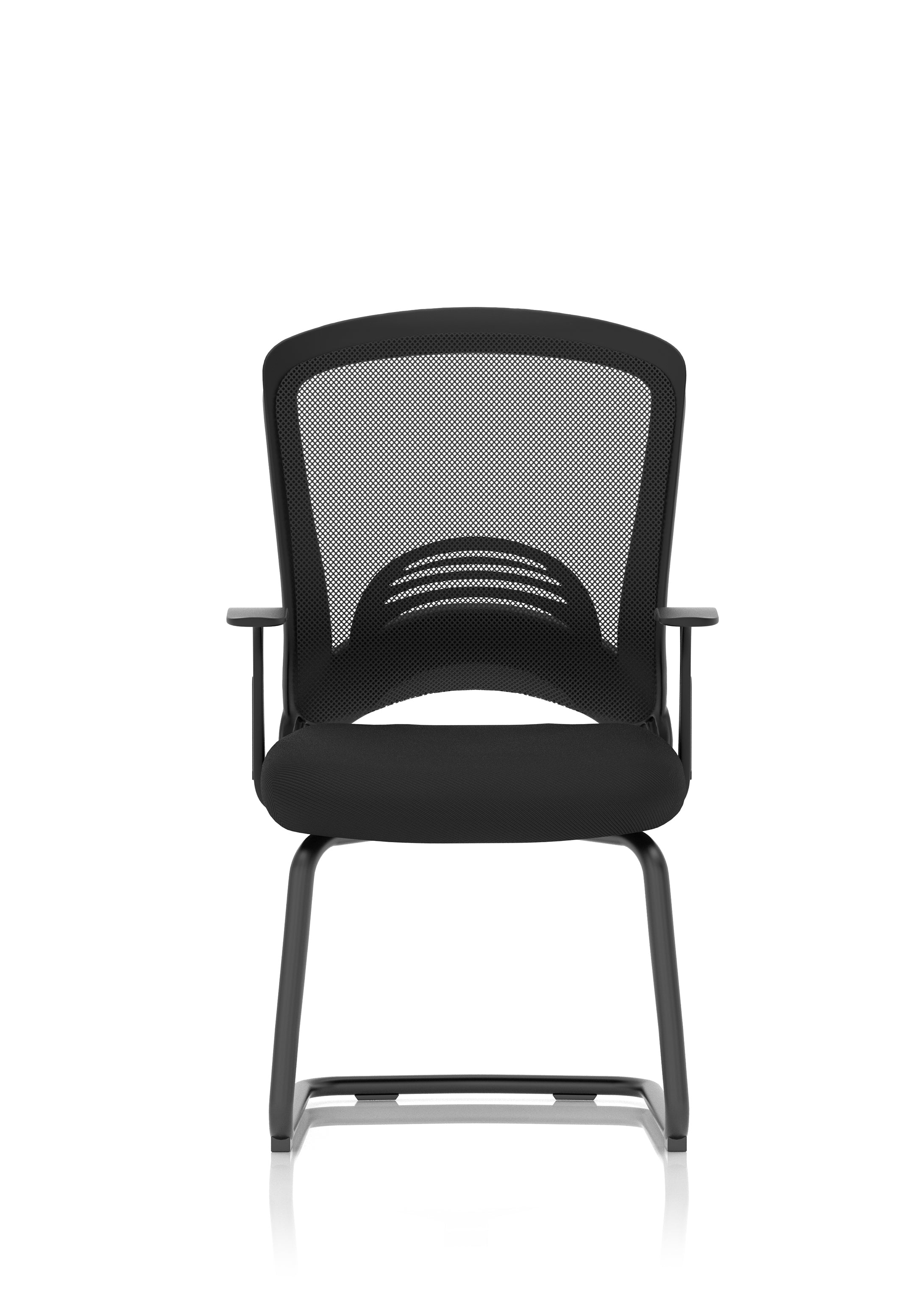 Astro Visitor Cantilever Leg Mesh Chair Black