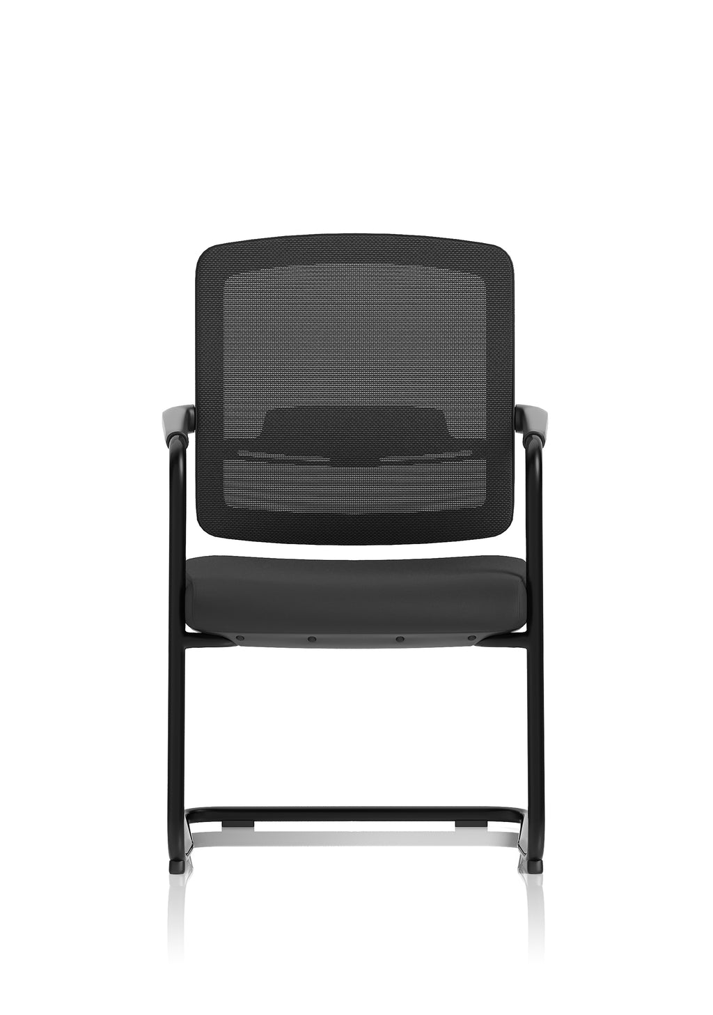 Flint Mesh Back Cantilever Chair Black