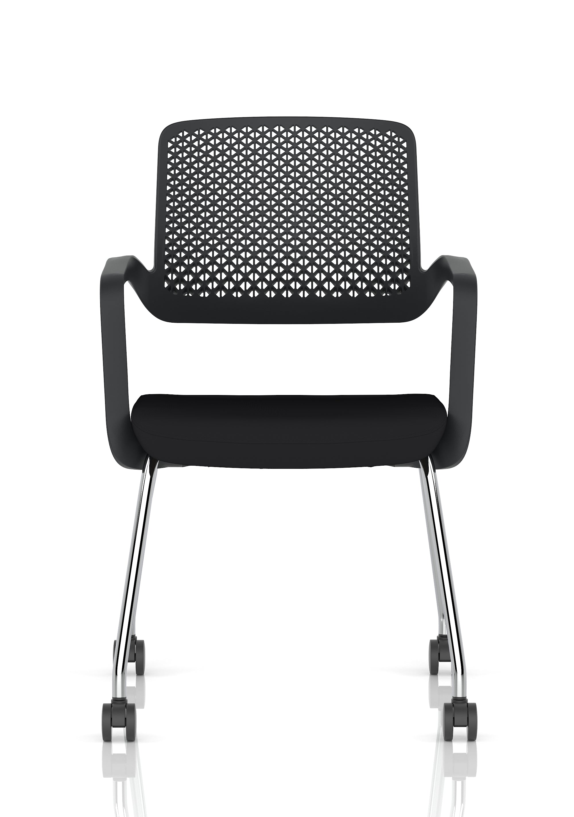 Cosmo Training Chair Black Frame Black Seat