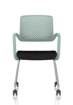 Cosmo Training Chair Green Frame Black Seat