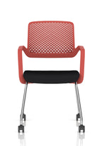 Cosmo Training Chair Red Frame Black Seat