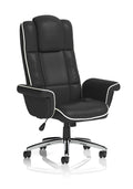 Chelsea Executive Chair Black Soft Bonded Leather With Arms