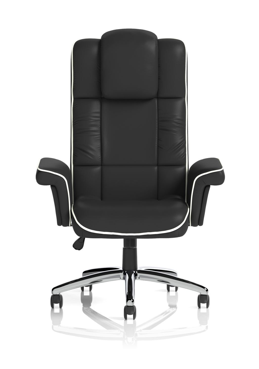 Chelsea Executive Chair Black Soft Bonded Leather With Arms
