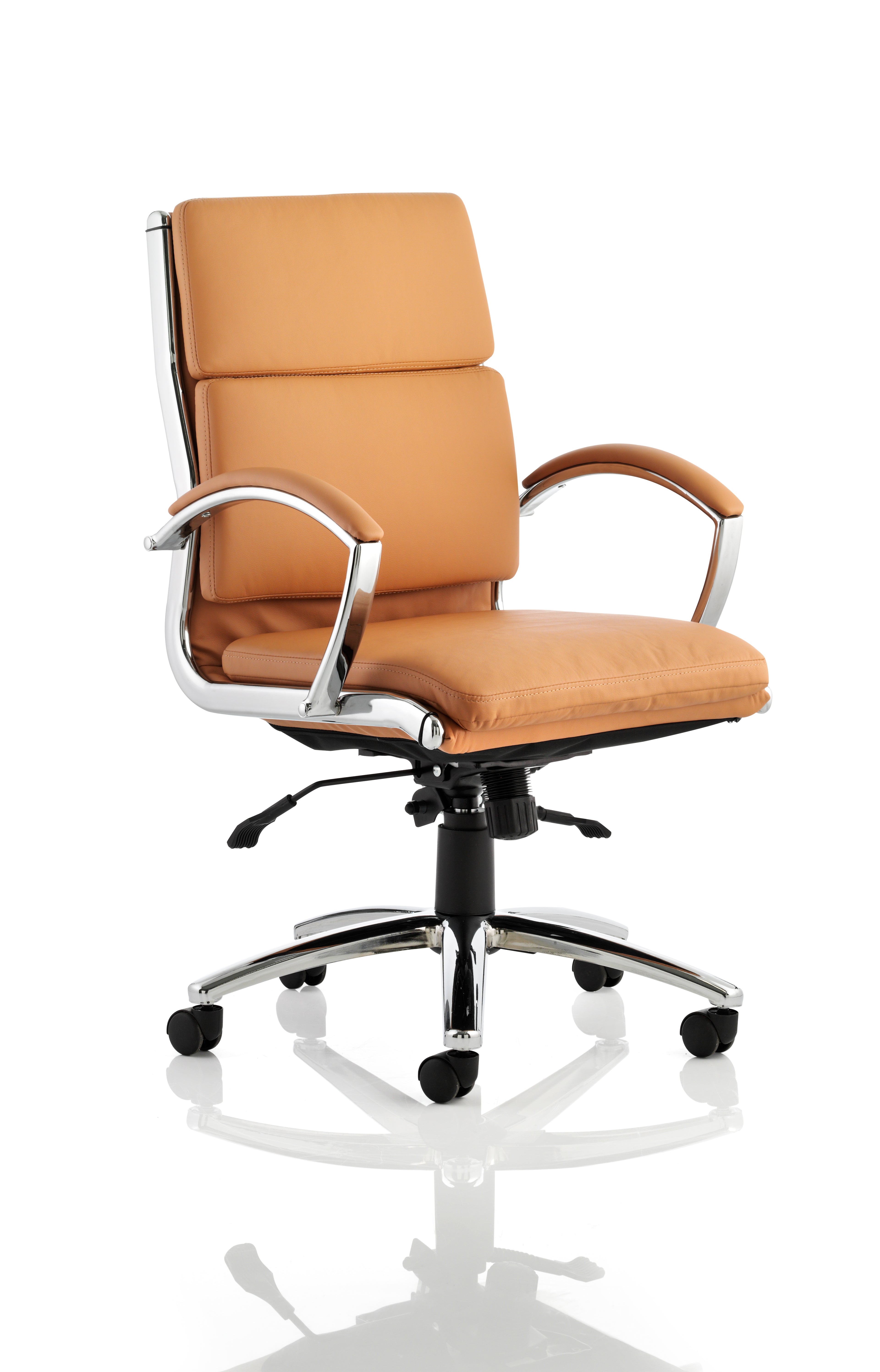 Classic Executive Chair Medium Back Tan