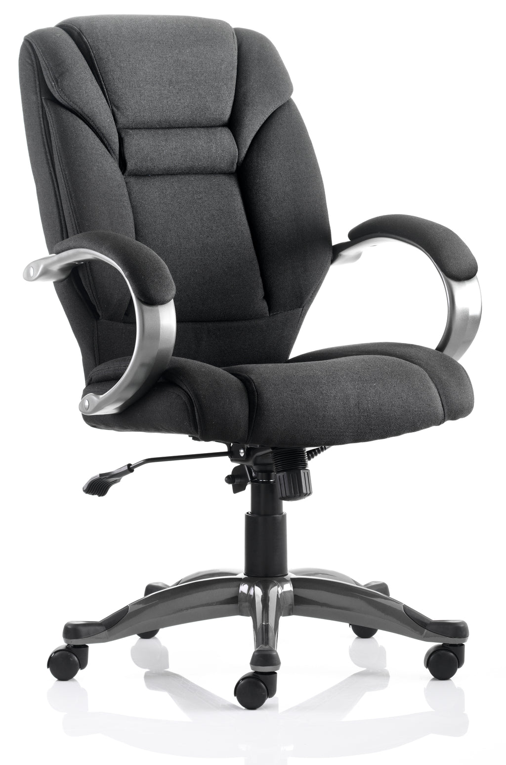 Galloway Executive Chair With Arms Black Fabric
