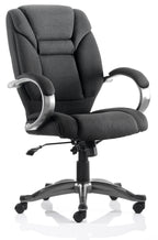 Galloway Executive Chair With Arms Black Fabric