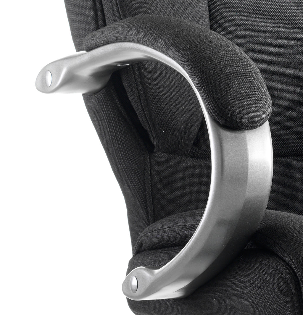 Galloway Executive Chair With Arms Black Fabric
