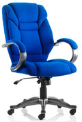 Galloway Executive Chair With Arms Blue Fabric