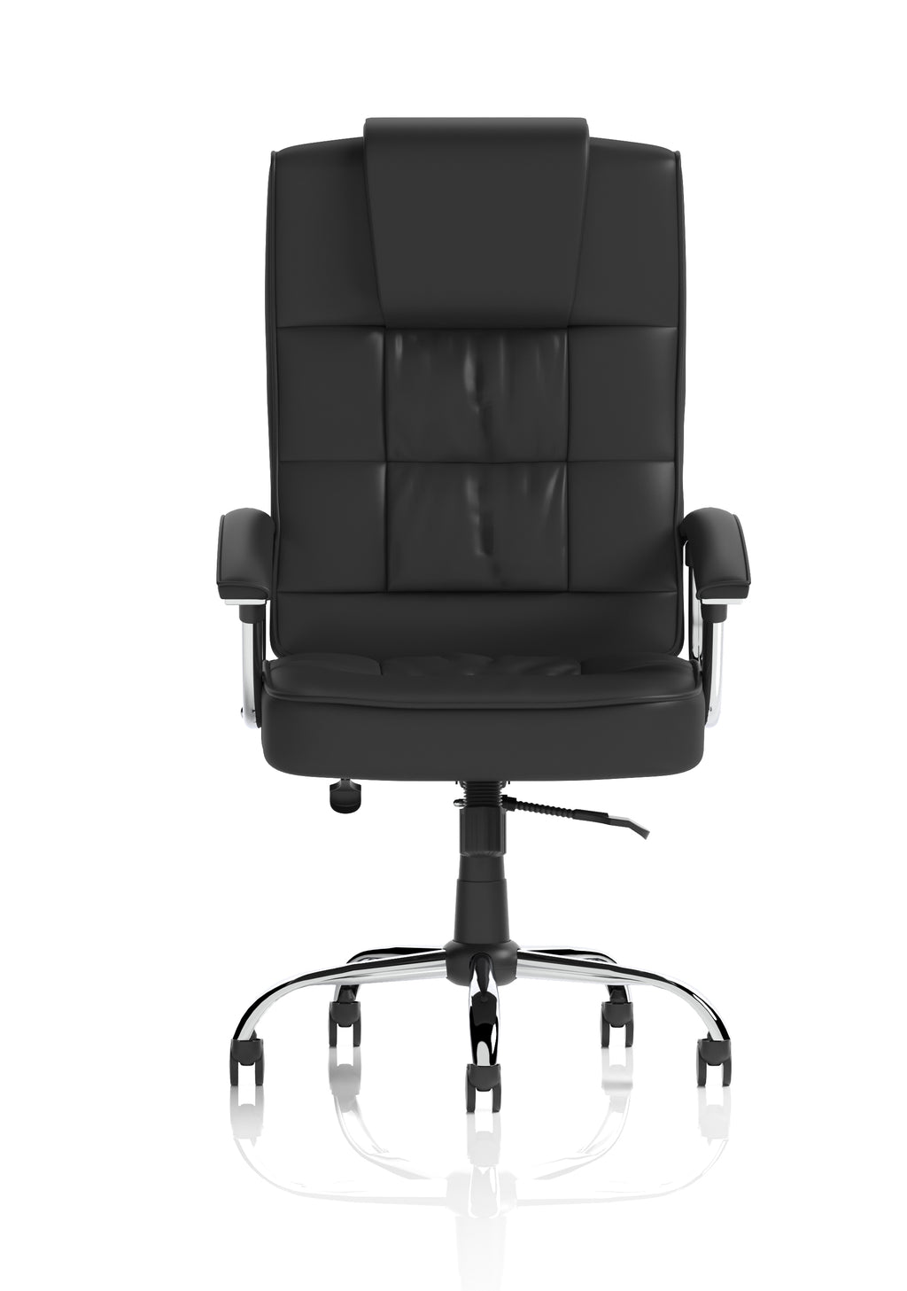 Moore Deluxe Executive Chair Black Leather With Arms