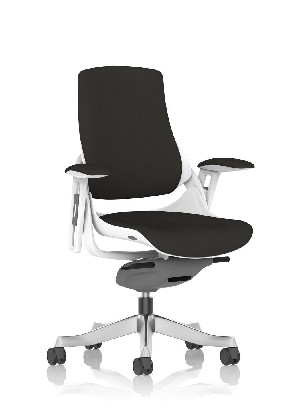 Zure White Shell Black Fabric