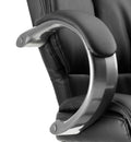 Galloway Executive Chair With Arms Black Leather