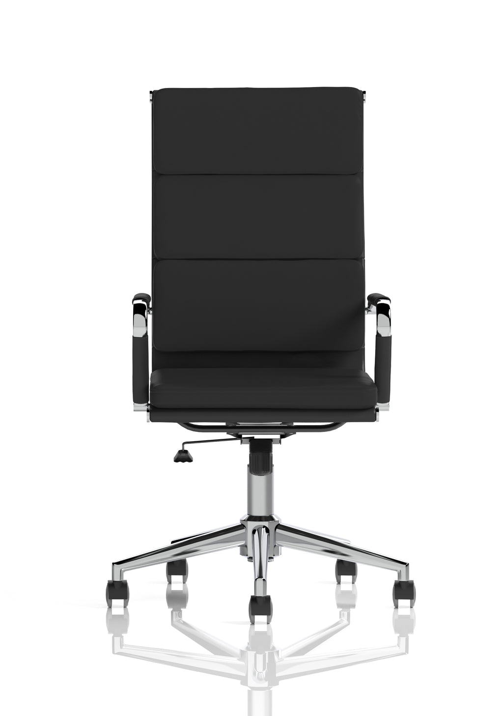 Hawkes Black PU Chrome Frame Executive Chair