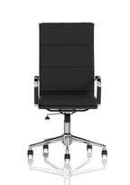 Hawkes Black PU Chrome Frame Executive Chair