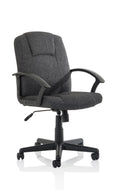 Bella Executive Managers Chair Charcoal Fabric