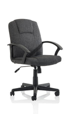 Bella Executive Managers Chair Charcoal Fabric