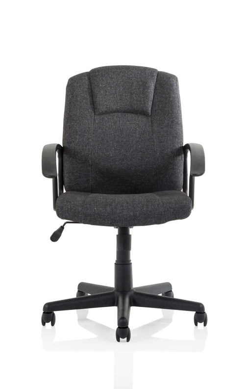Bella Executive Managers Chair Charcoal Fabric