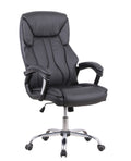 Stratford High Back Black Leather Look Chair