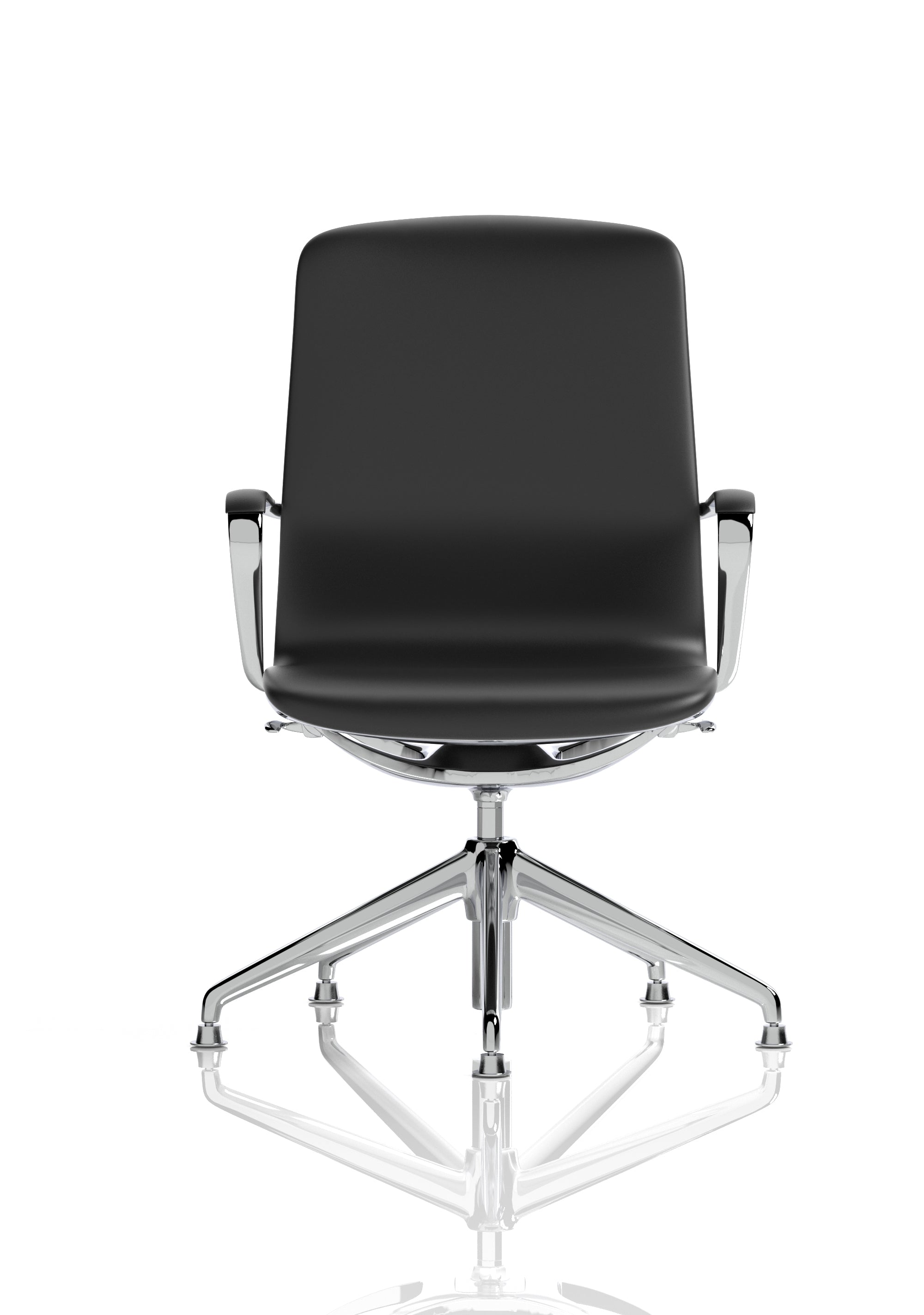 Lucia Executive Chair Chrome Frame With Chrome Glides