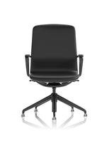 Lucia Executive Chair Black Frame With Chrome Glides