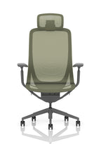 Lumo Executive Chair Verge Green with Headrest