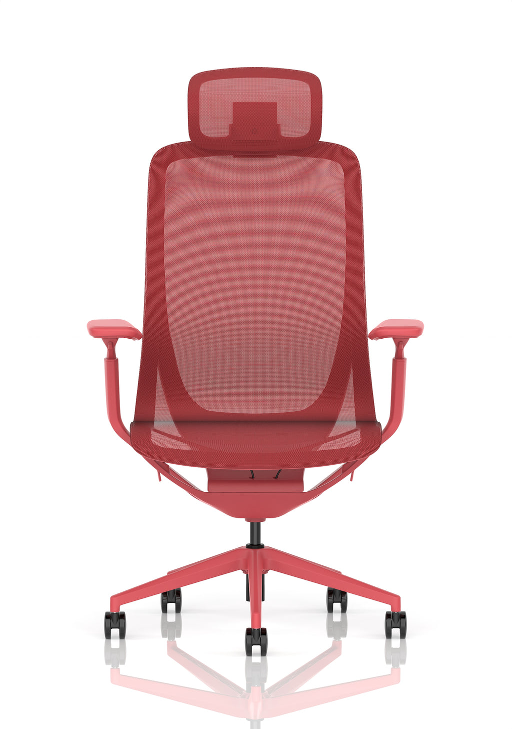 Lumo Executive Chair Volt Red with Headrest