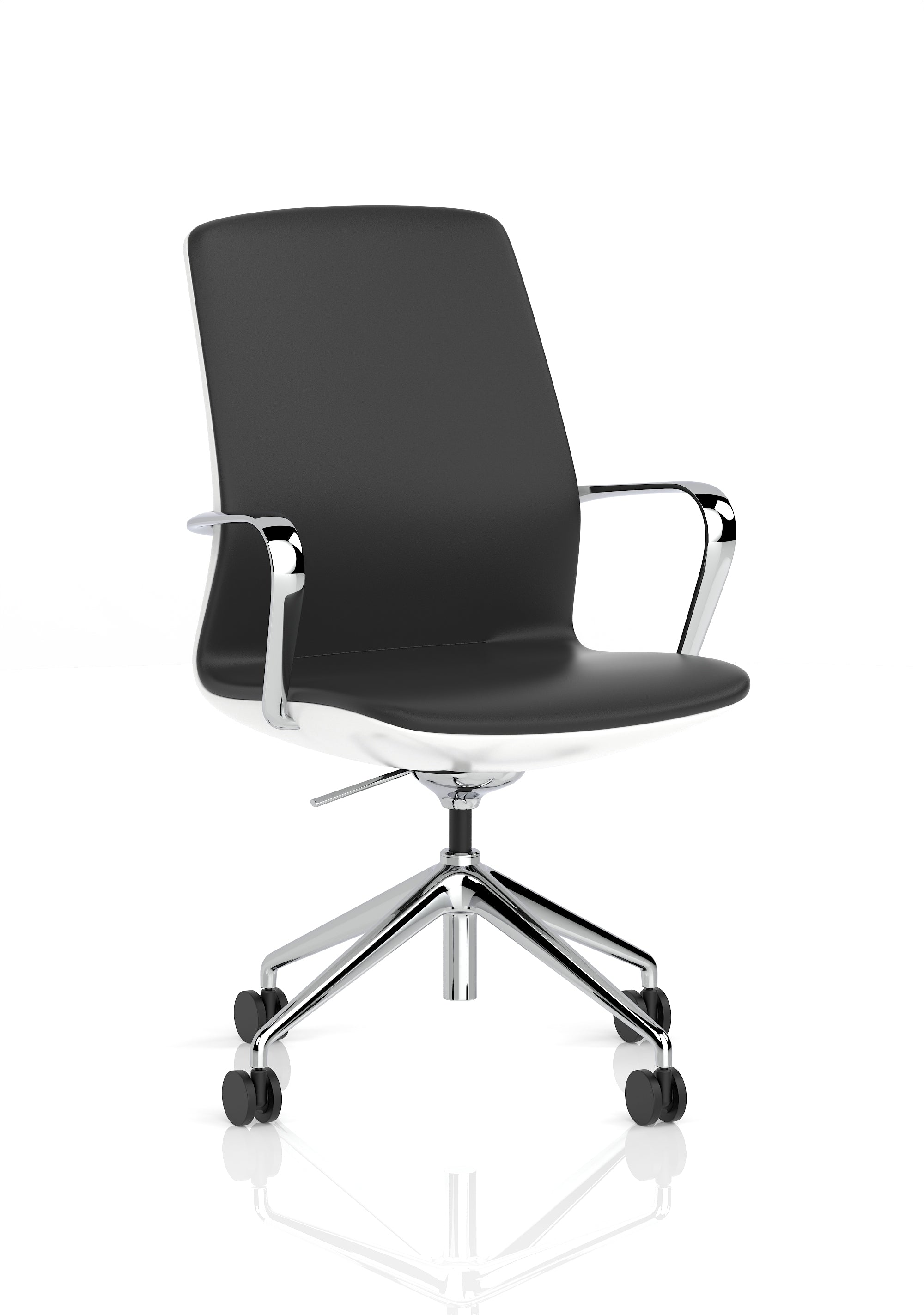Mara Black PU White Shell Executive